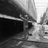 Arbetsbilder i botten på Baltic Press