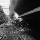 Arbetsbilder i botten på Baltic Press