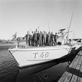 Torpedbåten T46 överlämnas till Kungen
