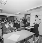 Arbetsplatsträffar VD H. Frisk, H. Hedman och B. Frennfeldt informerar