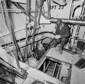 Arbetsbilder ombord på isbrytare Atle