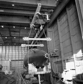 Lyft av akterskepp till ubåt typ Västergötland