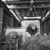 Lyft av akterskepp till ubåt typ Västergötland