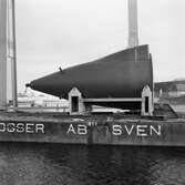 Ubåtssektion typ Västergötland på lastpråm