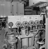 Int av maskinrum och på mindäck Minf. Älvsborg