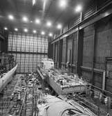 M74 Kullen kkv typ Göteborg och ubåtssektion i skrovhallen