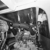 Int av styrhytt och maskinrum på Norska Sesen båt 2