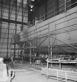 Arbetsbilder i skrovhallen