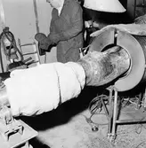 Svetsutrustning i gamla gjuteriet