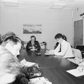 Möte VD och ledn.gruppen,fackordf och press