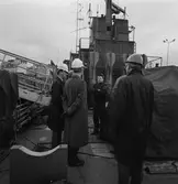 Besök av folk från FMV och UD H. Frisk ombord på M73 Koster