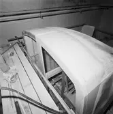 Tågfronten till höghastighetståg i plastverkstan