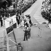 Kungens o Drottningens besök å varvet samt provtur med Norska Sesen