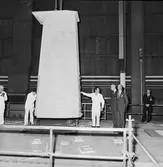 Kungens o Drottningens besök å varvet samt provtur med Norska Sesen