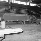 Stridsbåt CG 13 i plastverkstan