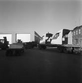 Lyft av tågfronter till lastbil