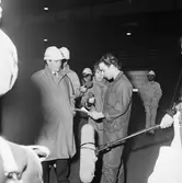 Industriministern besöker varvet