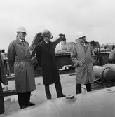 Industriministern besöker varvet