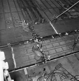 Arbete med sektioner till krigsbro