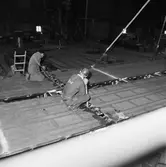 Arbete med sektioner till krigsbro