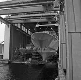 Översiktsbild av kkv typ Göteb. och M73 Koster i skrovhallen