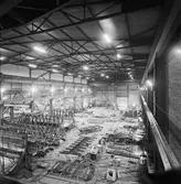 Int av plåt, svetsverkst, flakhallen o skrovhallen