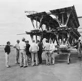 Testprov med sektioner till krigsbro