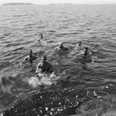 Sem. bild badande vid Söderstjärna