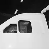 Tågfronten till högh. hetståg i plastverkst.