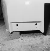 Tågfronten till högh. hetståg i plastverkst.