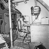 Int av sjöhunden (ubåt) maskinrummet