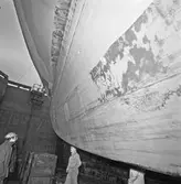 Botten på kkv Göteborg i docka 4