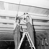 Städning av repsl.banan inför festen