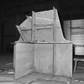 Arbete med bostadsplattformar till oljerigg och lyft till pråm för transport