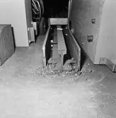 Rälsen till svetsmaskinen i brännhuset