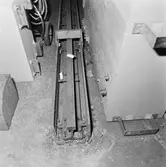 Rälsen till svetsmaskinen i brännhuset