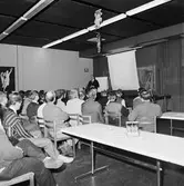 Arbetsplatsmöte i matsalen Vd. H. Hedman kv.nytt