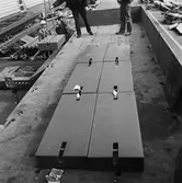 Provbelastning av lanserbalkar till krigsbro