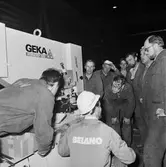 Visning av nya maskiner i plåtverkstan