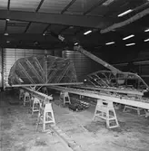 Ribbspantformen på bädden till Singapore fartyget