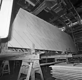 Ribbspantformen på bädden till Singapore fartyget