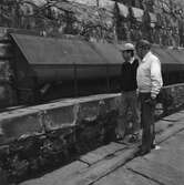 L-O Olavsson med NVS personal i docka 3