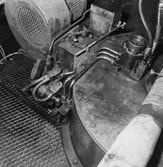 Oljebrännare i plastverkstans panncentral