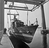 Sjösättning av PTRB. Kaparen