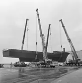 Vändning av skrovet till nyb. 437 Singapore