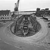 3 st fartyg i oscarsdockan och fartyg vid verkstadskajen