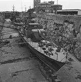 3 st fartyg i oscarsdockan och fartyg vid verkstadskajen