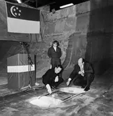 Kölläggningsceremoni på nyb 438 Singapore