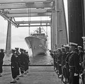 Sjösättning av Nyb 435 Singapor.