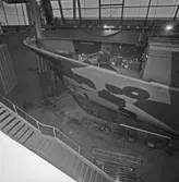 Akterstäv till Ubåten A19 i svarv maskinverkstan